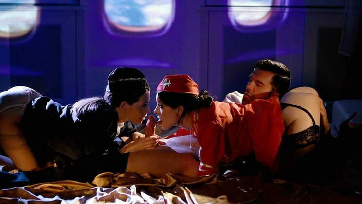 [SinfulXXX] - Brunette Babes in Uniform Get Fucked - Anna de Ville - Subil Arch - Marco Bull