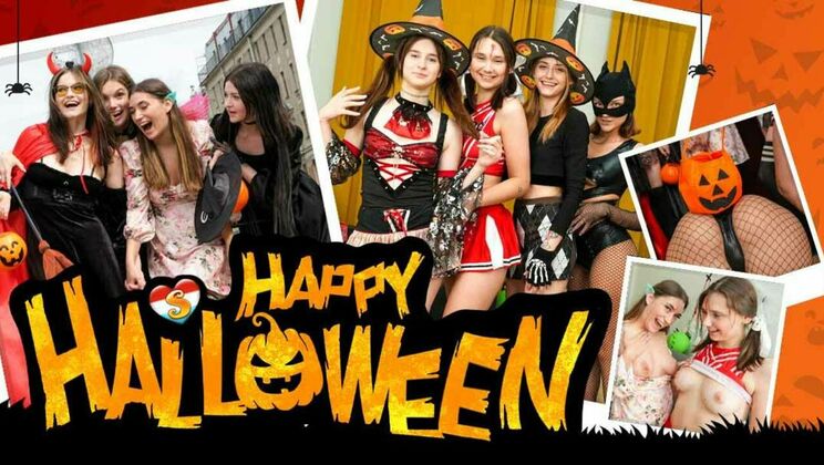 [ClubSweethearts] - Halloween Lesbian Pussy Licking - Olivia Trunk - Elise Moon - Milka Wey - Funky Town - Jane White - Sadistka Hub - Virgin Butterfly - Janyk Brones