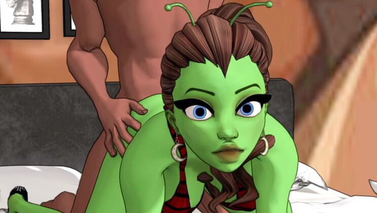 [AdultTimeAnimation] - Brunette Big Tits Interracial