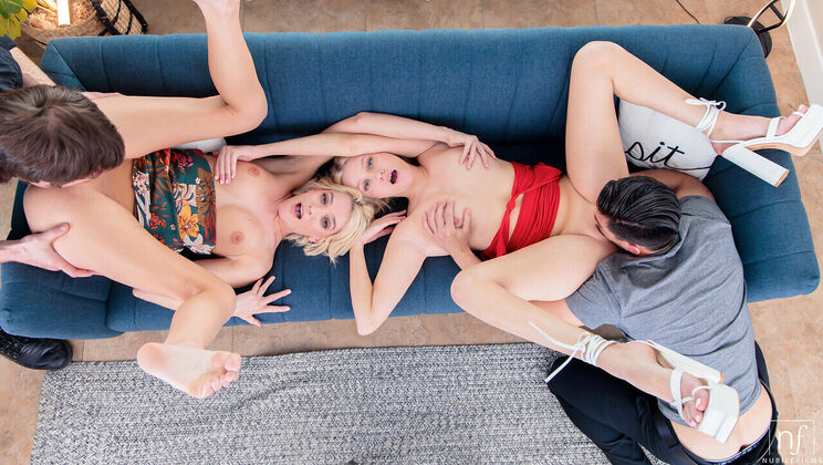 [NubileFilms] - Pussy Licking Frenzy with Medium Tits - Kenna James - Chad Alva - Skyler Storm - Tony Fontana