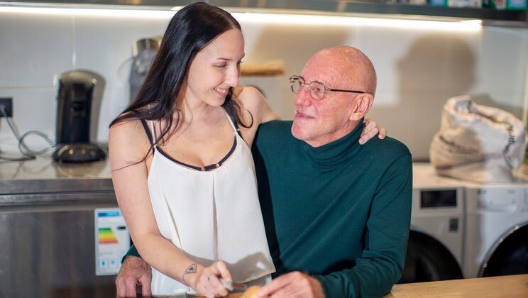 [Oldje] - Handsome Older Man and Sweet Brunette - Bella Angel - Luc B