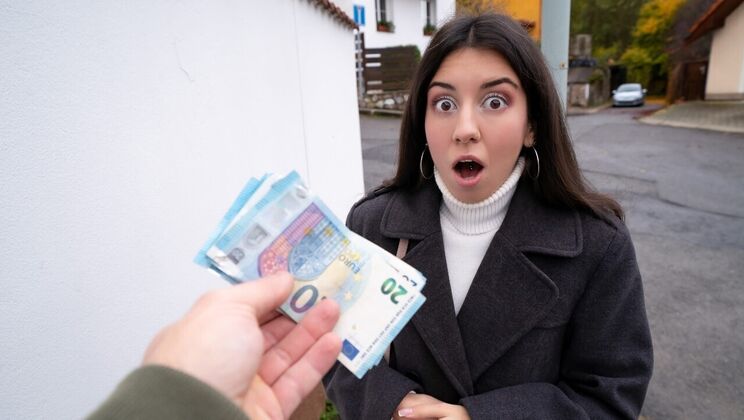 [PublicAgent] - Natural Tits and Tattooed Maid Loves to Suck