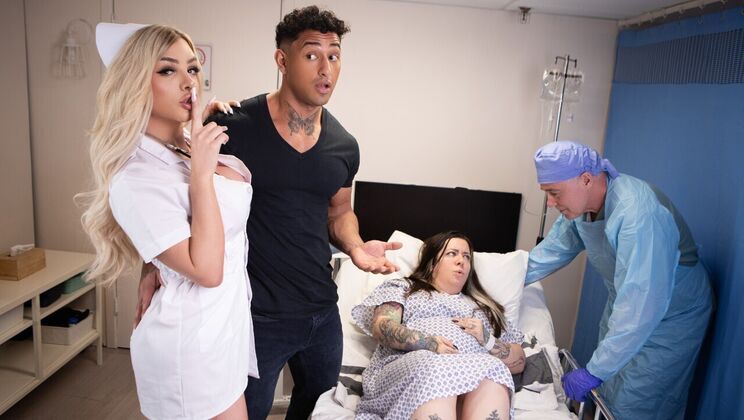 [TransAngels] - Latina Nurse Gives DILF a Blowjob - Kenzo Alvarez - Angellica Good