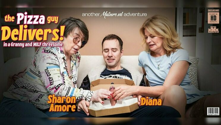 [Mature.nl] - Blonde MILF Diana and Granny Sharon Enjoy Young Guy in Hardcore Action