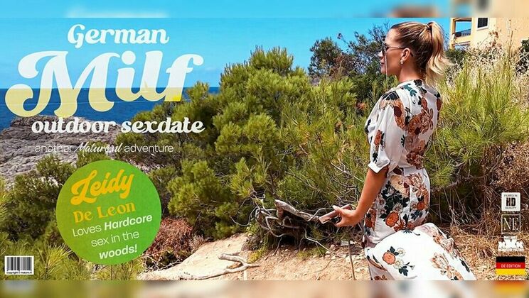 [Mature.nl] - Blonde Leidy De Leon: Public Sex with Strangers in the Woods - Jean Pallett - Leidy De Leon