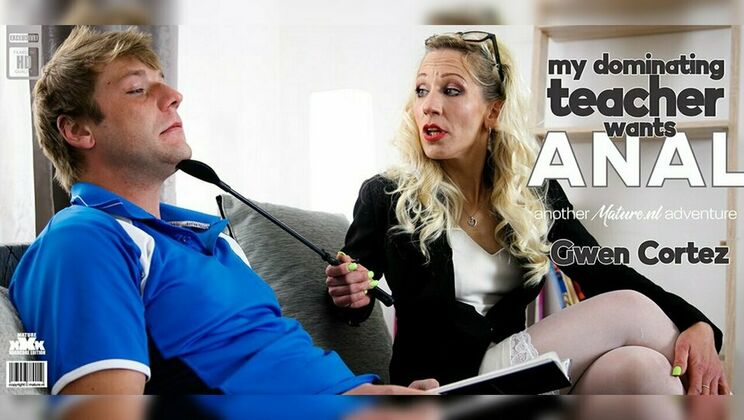 [Mature.nl] - Blonde MILF Teacher Gwen Cortez Gets Anal from Student