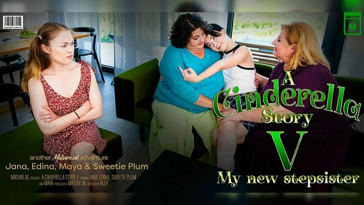 [Mature.nl] - Hairy Mature Stepmoms Get Naked with Teen Maya