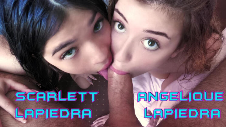 Beautiful Lapiedra Sisters in Double Penetration
