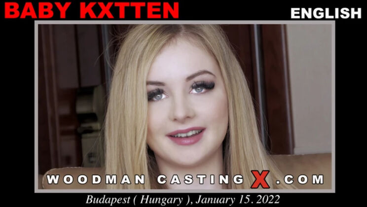[WoodmanCasting] - Baby Kxtten's Squirt Filled Pussy Licking Adventure - Baby Kxtten