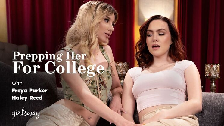 [Girlsway] - Haley and Freya's Face Sitting College Fantasy - Haley Reed - Freya Parker