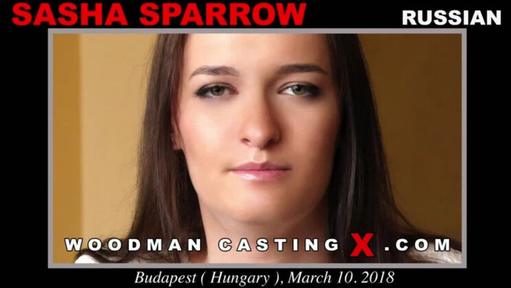 [WoodmanCasting] - Sasha Sparrow's Shaved Pussy Licked