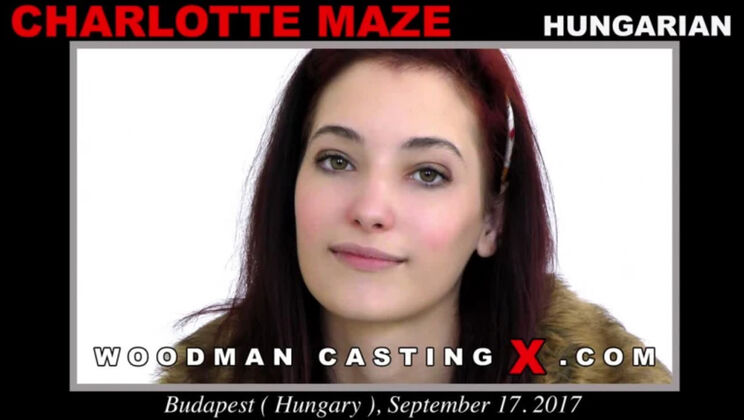 [WoodmanCasting] - Skinny Redhead Charlotte Maze's Sizzling Casting - Charlotte Maze