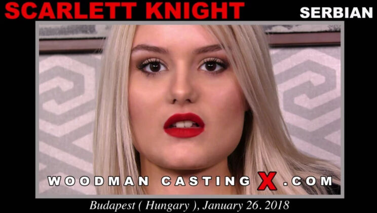 [WoodmanCasting] - Young and Beautiful Scarlett Knight's Strip Tease - Scarlett Knight