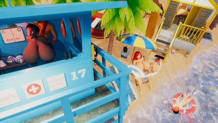 [AdultTimeAnimation] - Interracial Beach Animation