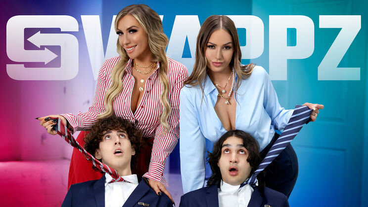 [MomSwap] - Desiree Dulce, Mia James and Friends Get Wild in an Old and Young Foursome