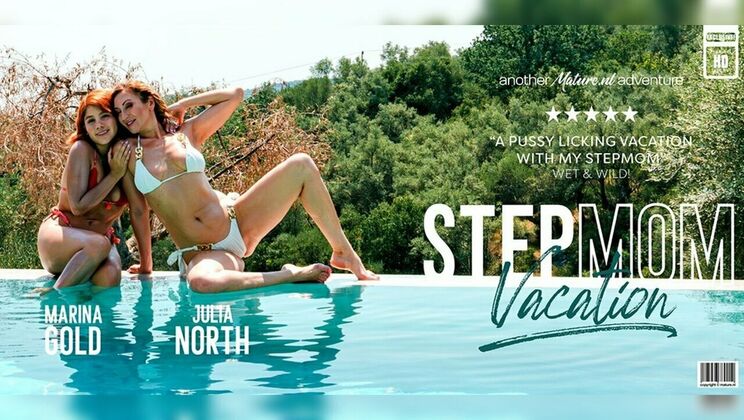[Mature.nl] - Under the Sun: Marina Gold Licks Stepmom Julia North's Beautiful Pussy - Julia North - Marina Gold