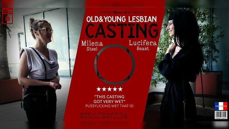 [Mature.nl] - Milena Steel and Lucifera Beast: A Steamy Old and Young Lesbian Encounter