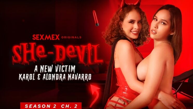 [SEXMEX] - Lesbian Seduction: Karol Jaramillo and Alondra Navarro in Erotic Encounter - Alondra - Karol Jaramillo