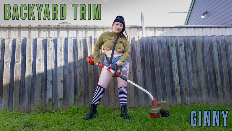 Big Tits Ginny in the Backyard