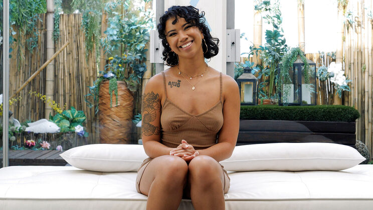 [NetVideoGirls] - Ameena Tries Out for Blowjob - Ameena