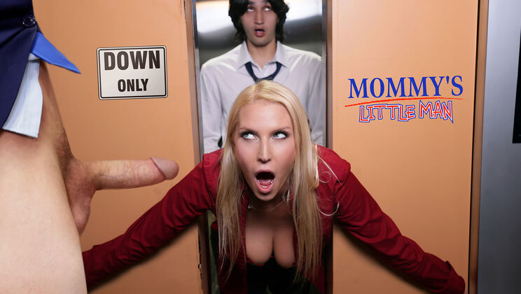 [Mommy’sLittleMan] - Elevator Threesome with Young and Old - Vanessa Cage - Elias Cash - Axel Haze