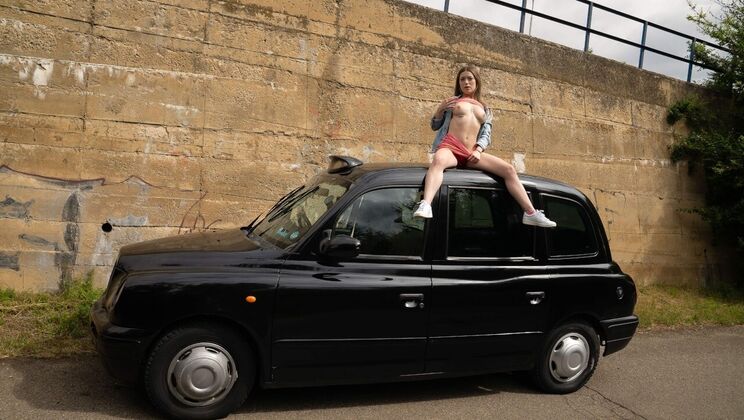 Wife's Tattooed Body in a Taxi