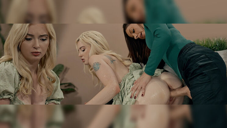 [FutanariXXX] - Blonde Bombshells Lexi and Vanna Experience Futa Bliss