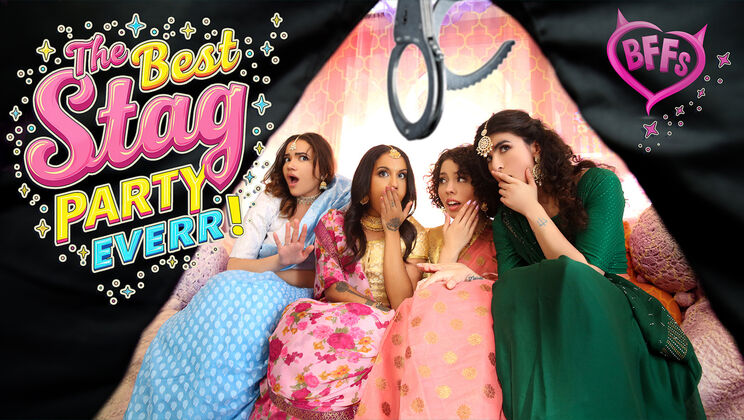 [BFFs] - Indian Girls Gone Wild: Stripper Party Turns Into Fuck Fest - Naudi Nala - Nina White - Satine Summers - Jason Sarcinelli - Nikki Slick