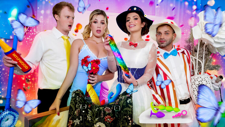 [MYLFwood] - Big Ass Blonde Stepsisters & Mouthfuls of Cum - Jimmy Michaels - Nicky Rebel - Alexa Payne - Ashley Alexander