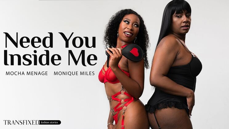 [Transfixed] - First Time Strap-on and Rimming with Ebony MILF - Mocha Menage - Monique Miles