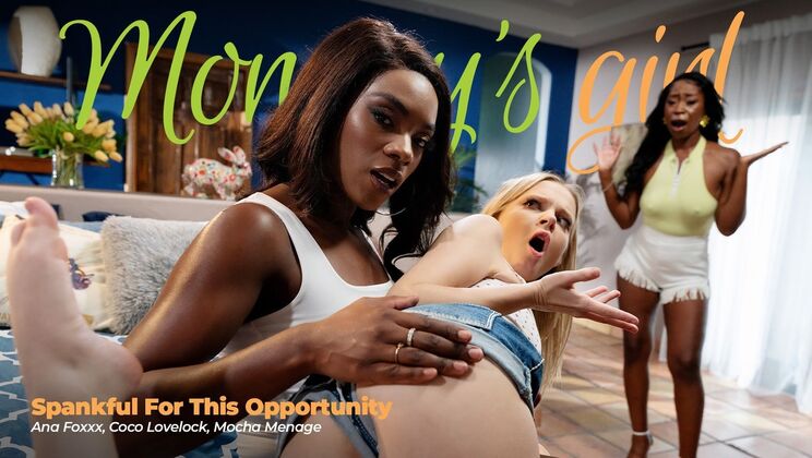 [Girlsway] - Interracial Threesome: Spanking, Rimming, and Foot Fetish Action