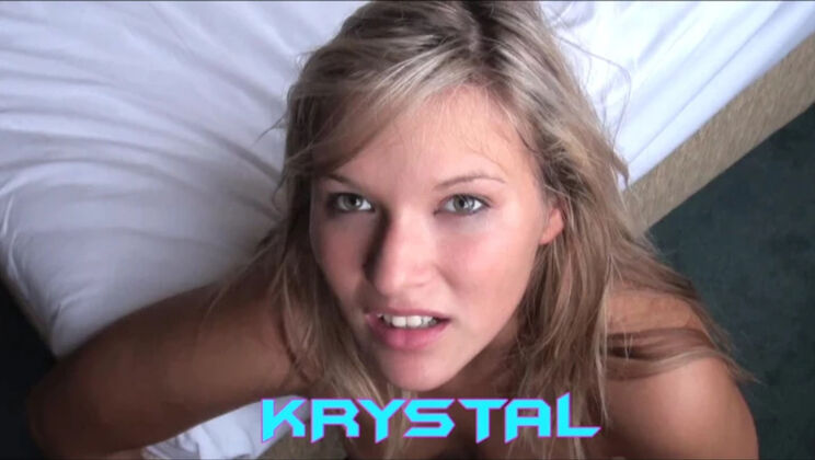 [WakeupnFuck] - Shaved Teen Krystal Gets Pussy Licking and Deepthroat Action