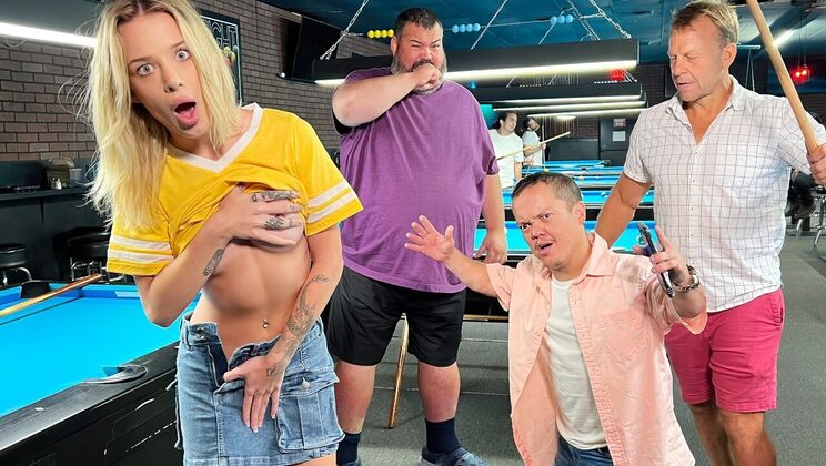 Ashlyn Angel Gets Doggystyle in The Pool Hall