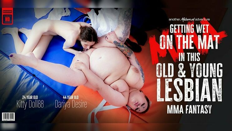 [Mature.nl] - Mature Lesbian Action: Dariya Desire and Kitty Doll88 in Old & Young Pussy Licking Session - Kitty Doll88 - Dariya Desire