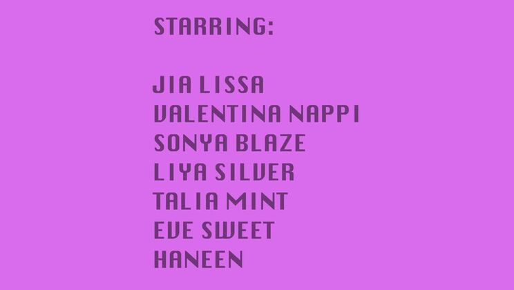 DropOuts PT 1: Valentina Nappi, Eve Sweet, Haneen in Wild Bukkake and Anal Fetish