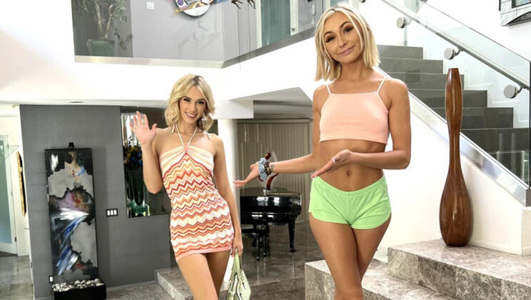 Threesome with Two Girlfriends Chloe Temple and Sky Pierce