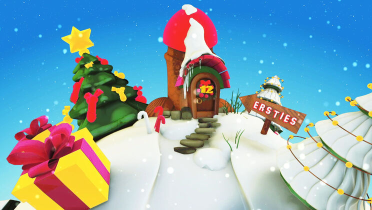 [Ersties] - Brunette & Redhead in BDSM - Advent Spanking Fun