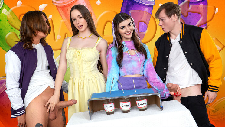 [SisSwap] - European Stepsister Swallows Cum from Two Cocks - Hazel Moore - Anthony Pierce - Axel Haze - Pixie Smalls - Julia James