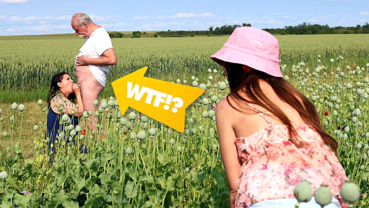 [GrandparentsX] - Mature Outdoor Blowjob and Cumshot - Lucka Petite - Andrea Wet - Jonny Gray