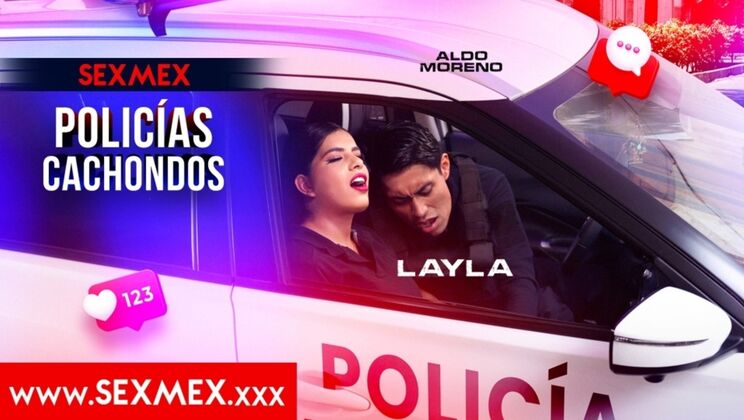 Mexican Slut Layla Fucked Rough by Cops