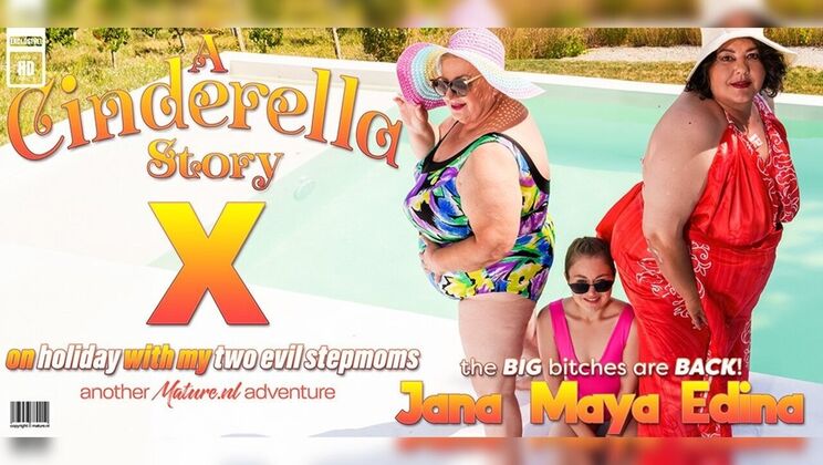 [Mature.nl] - Maya's first time with two mature lesbians – big tits & hairy pussy - Maya - Jana - Edina