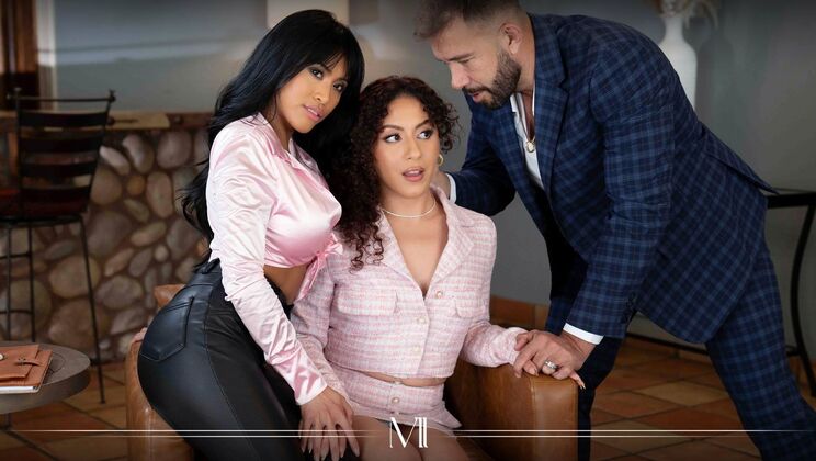 Cum Swapping Lesbians: Ember, Liv, and Will