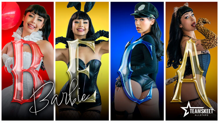 [TeamSkeetAllStars] - October Spotlight: Beca's Slutty Outfit Fails - Charles Dera - Beca Barbie