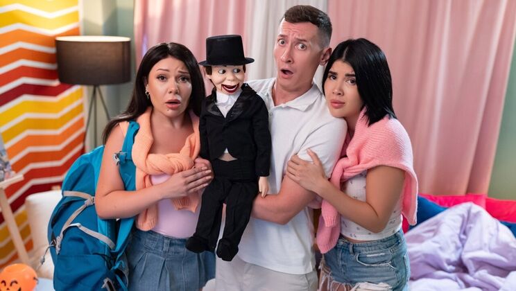 [FakeHostel] - Haunted Dummy Scene with Tattooed European Girls - Charlie Dean - Lady Dee - Lola Bratz