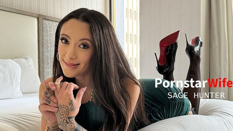 [PornstarWife] - American wife Sage Hunter blowjob and ball licking - Kyle Mason - Jovan Jordan - Quinton James - Will Pounder - Sage Hunter