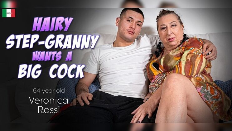 [Mature.nl] - Step-Grandson's Big Cock for Veronica Rossi's Hairy Pussy - Benny Banana - Veronica Rossi (EU)