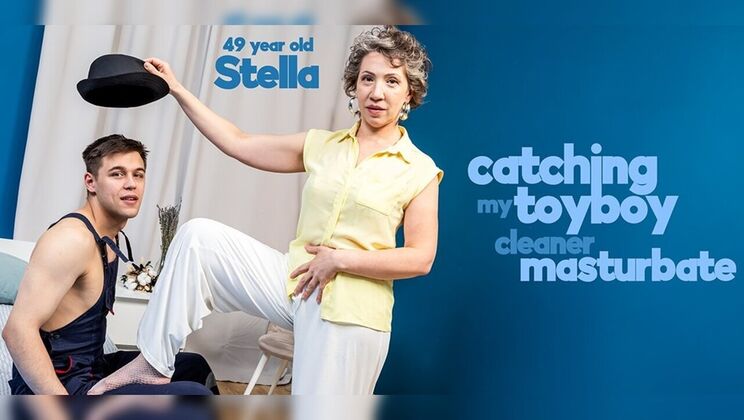 [Mature.nl] - Mature cougar with big clit catches cleaner, facesits and sucks his dick. - Stella V. - Karll