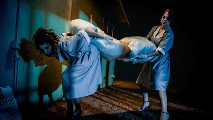 [DigitalPlayground] - Maid Uniform Lesbians: Big Tits Worship & Shaved Pussy Licking Indoors - Elena Koshka - Molly Stewart