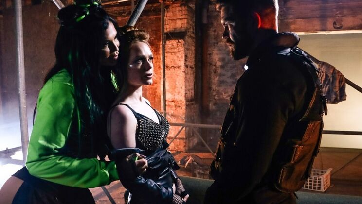 [DigitalPlayground] - Sci-Fi Fuck: Bubble Butt Ella Hughes in Fishnet and High Heels Takes Facial