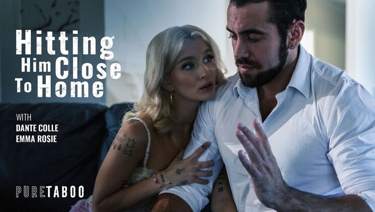 [PureTaboo] - Natural Tits Blonde Gagging On Cock And Getting Fingered To Orgasm - Dante Colle - Emma Rosie